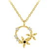 So Charm Bijoux Collier Femme So Charm - BD3244-DORE-DIAMANT - Collier Mode Doré | Femme Collier Et Pendentif