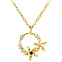 So Charm Bijoux Collier Femme So Charm - BD3244-DORE-DIAMANT - Collier Mode Doré | Femme Collier Et Pendentif