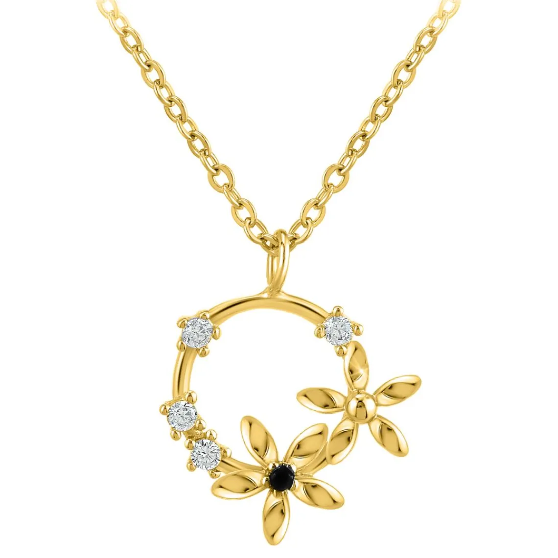 So Charm Bijoux Collier Femme So Charm - BD3244-DORE-DIAMANT - Collier Mode Doré | Femme Collier Et Pendentif