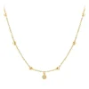 So Charm Bijoux Collier Femme So Charm - BD2370-DORE-DIAMANT - Collier Mode Doré | Femme Collier Et Pendentif