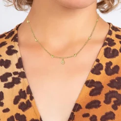 So Charm Bijoux Collier Femme So Charm - BD2370-DORE-DIAMANT - Collier Mode Doré | Femme Collier Et Pendentif