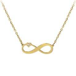 So Charm Bijoux Collier Femme So Charm - BD4099-DORE - Collier Infini Doré | Femme Collier Et Pendentif