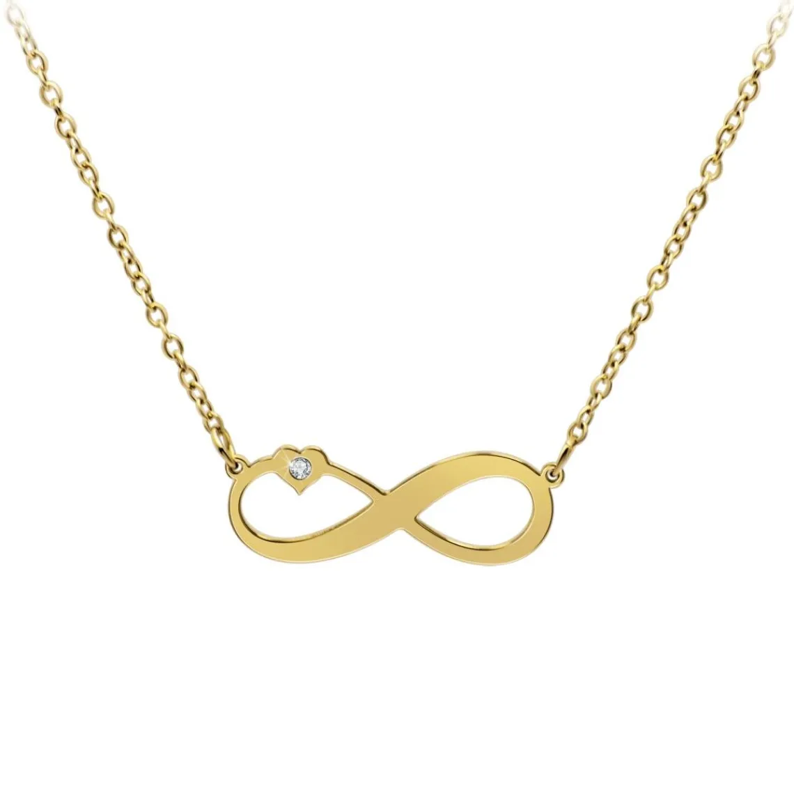 So Charm Bijoux Collier Femme So Charm - BD4099-DORE - Collier Infini Doré | Femme Collier Et Pendentif
