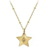 So Charm Bijoux Collier Femme So Charm - BD4098-DORE - Collier Étoile Doré | Femme Collier Et Pendentif