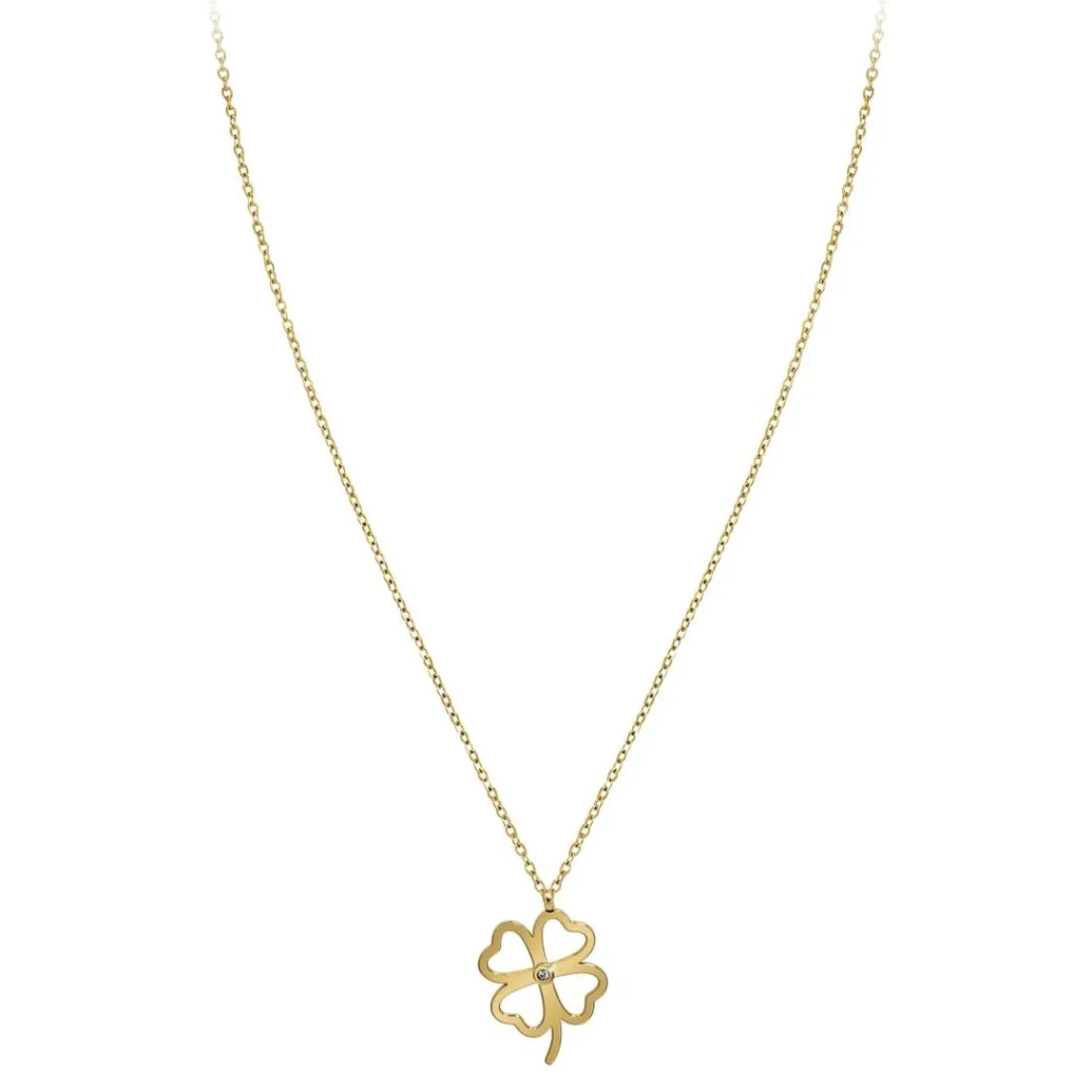 So Charm Bijoux Collier Femme So Charm - BD4096-DORE - Collier Trèfle Doré | Femme Collier Et Pendentif