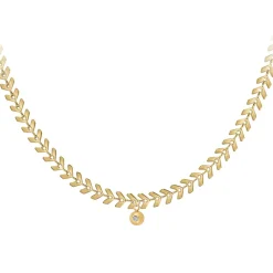 So Charm Bijoux Collier Femme So Charm - BD2881-DORE-DIAMANT - Collier Mode Doré | Femme Collier Et Pendentif