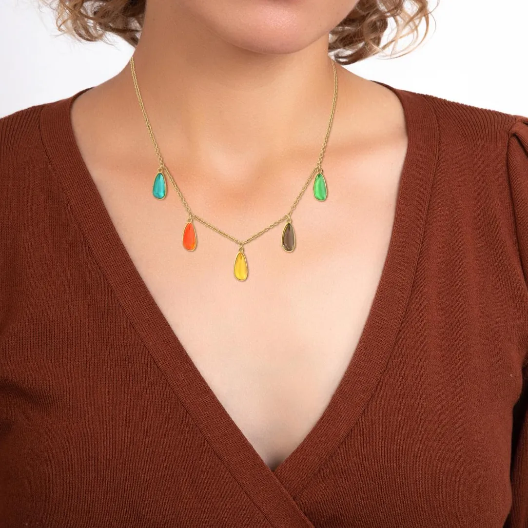 So Charm Bijoux Collier Femme So Charm - B4129-DORE - Collier Mode Doré | Femme Collier Et Pendentif