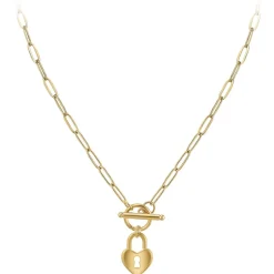 So Charm Bijoux Collier Femme So Charm - B3230-DORE - Collier Coeur Doré | Femme Collier Et Pendentif