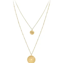 So Charm Bijoux Collier Femme So Charm - B3209-DORE - Collier Mode Doré | Femme Collier Et Pendentif