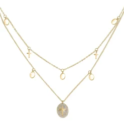So Charm Bijoux Collier Femme So Charm - B2222-DORE - Collier Mode Doré | Femme Collier Et Pendentif