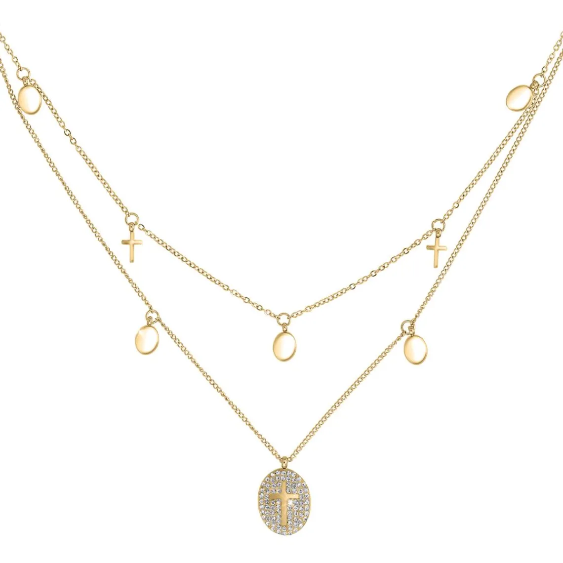 So Charm Bijoux Collier Femme So Charm - B2222-DORE - Collier Mode Doré | Femme Collier Et Pendentif