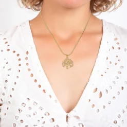 So Charm Bijoux Collier Femme So Charm - B2037-DORE-COLLIER - Collier Arbre De Vie | Femme Collier Et Pendentif
