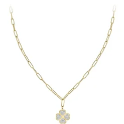 So Charm Bijoux Collier Femme So Charm - B3201-DORE - Collier Trèfle Doré | Femme Collier Et Pendentif