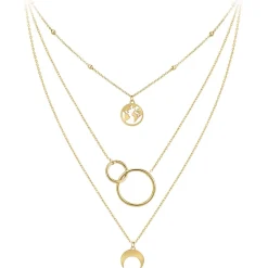 So Charm Bijoux Collier Femme So Charm - B3178-DORE - Collier Mode Doré | Femme Collier Et Pendentif