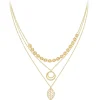 So Charm Bijoux Collier Femme So Charm - B3089-DORE - Collier Mode Doré | Femme Collier Et Pendentif