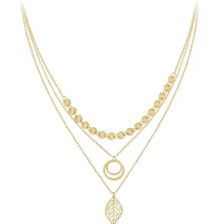So Charm Bijoux Collier Femme So Charm - B3089-DORE - Collier Mode Doré | Femme Collier Et Pendentif