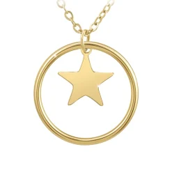 So Charm Bijoux Collier Femme So Charm - B3009-DORE - Collier Étoile Doré | Femme Collier Et Pendentif
