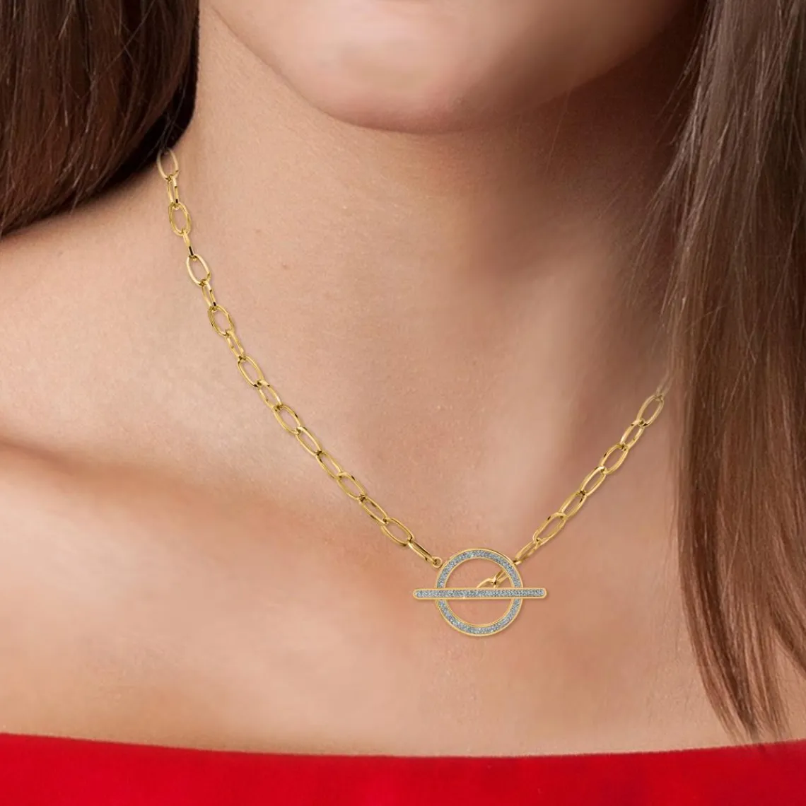 So Charm Bijoux Collier Femme So Charm - B2751-DORE - Collier Mode Doré | Femme Collier Et Pendentif