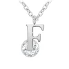 So Charm Bijoux Collier Femme So Charm - B1498-F - Collier Initiale Argenté | Femme Collier Et Pendentif
