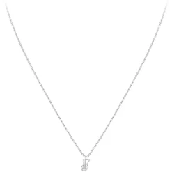 So Charm Bijoux Collier Femme So Charm - B1498-F - Collier Initiale Argenté | Femme Collier Et Pendentif