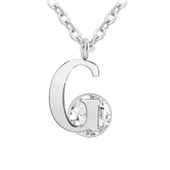 So Charm Bijoux Collier Femme So Charm - B1498-G - Collier Initiale Argenté | Femme Collier Et Pendentif