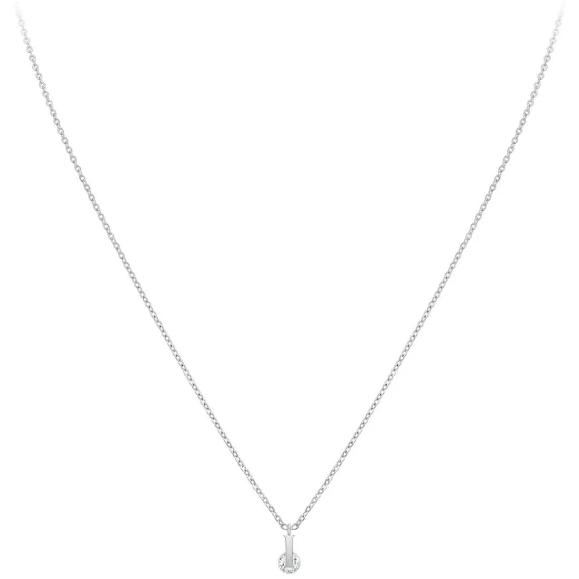 So Charm Bijoux Collier Femme So Charm - B1498-I - Collier Initiale Argenté | Femme Collier Et Pendentif