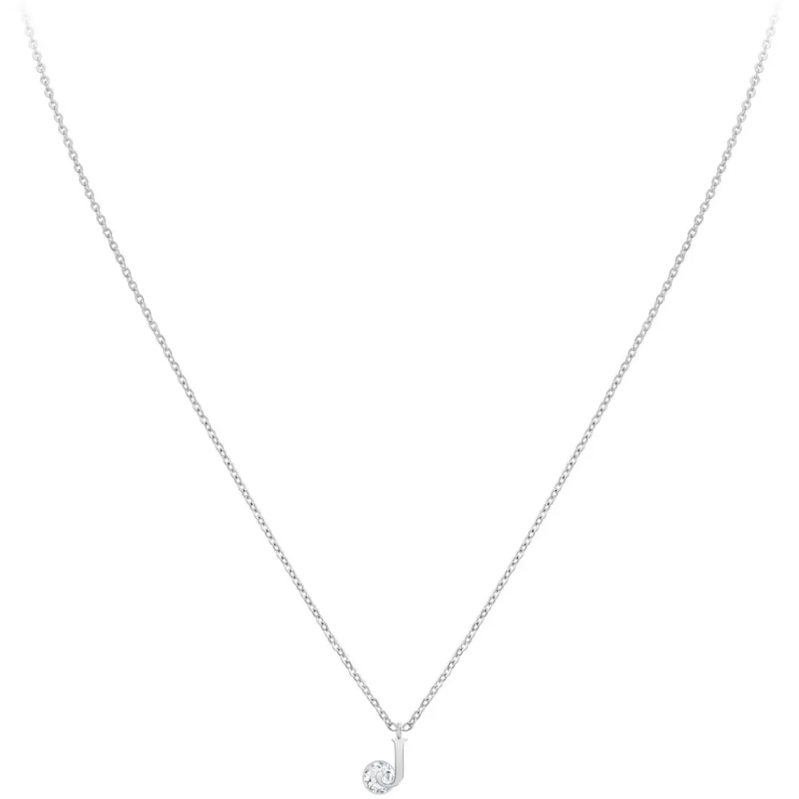 So Charm Bijoux Collier Femme So Charm - B1498-J - Collier Initiale Argenté | Femme Collier Et Pendentif