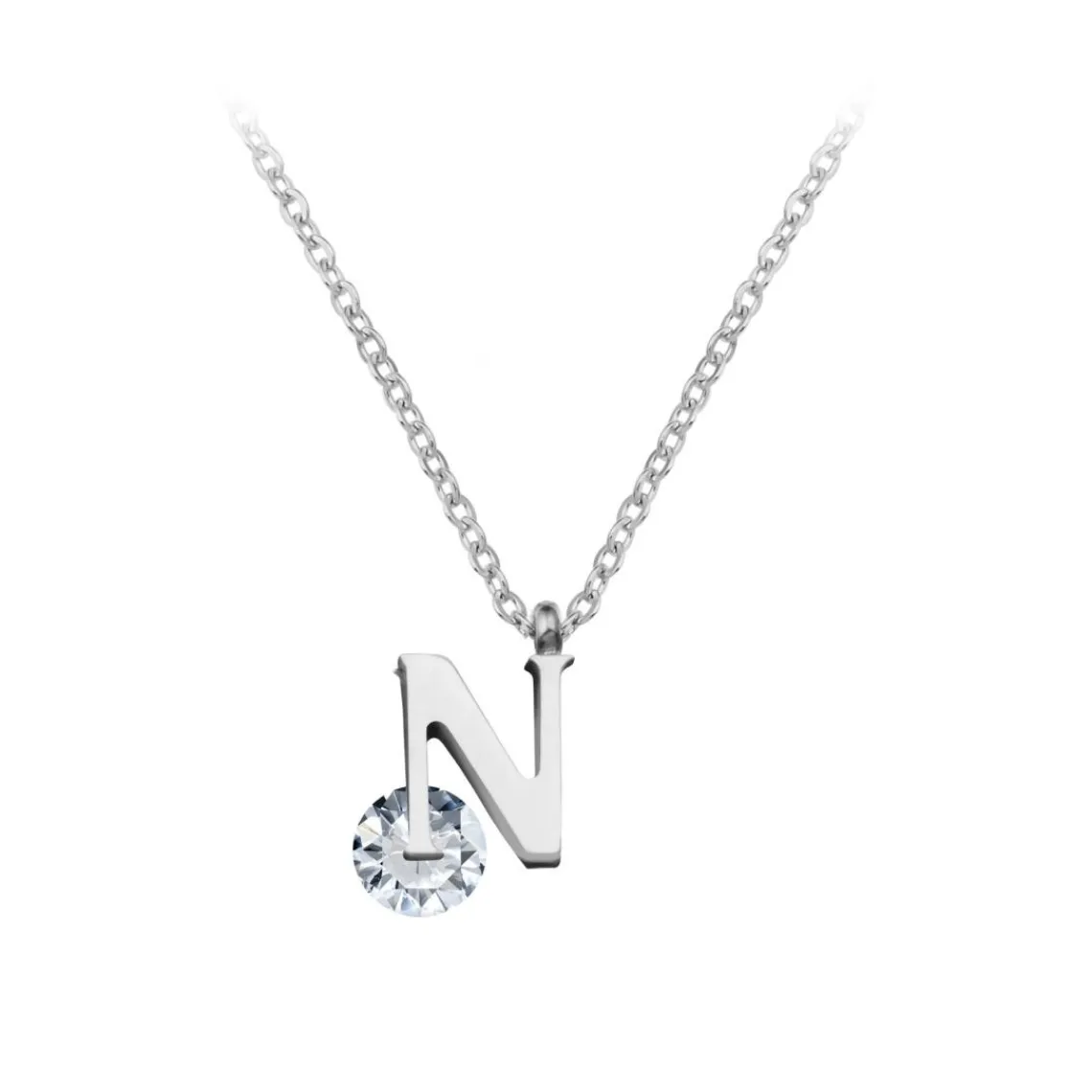So Charm Bijoux Collier Femme So Charm - B1498-N - Collier Initiale Argenté | Femme Collier Et Pendentif