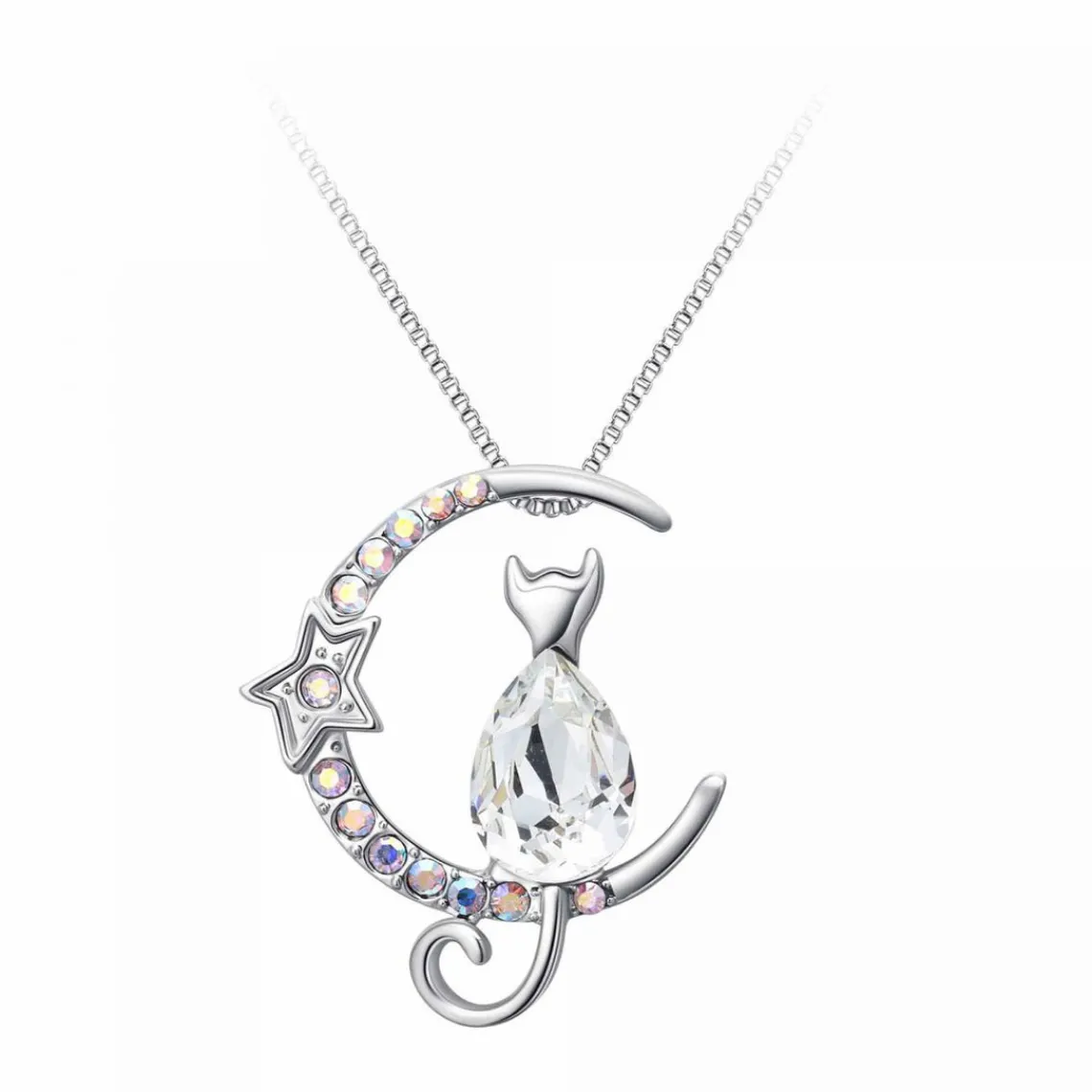 So Charm Bijoux Collier femme So Charm - BS1542-CRYS Métal Argent | Femme Collier Et Pendentif