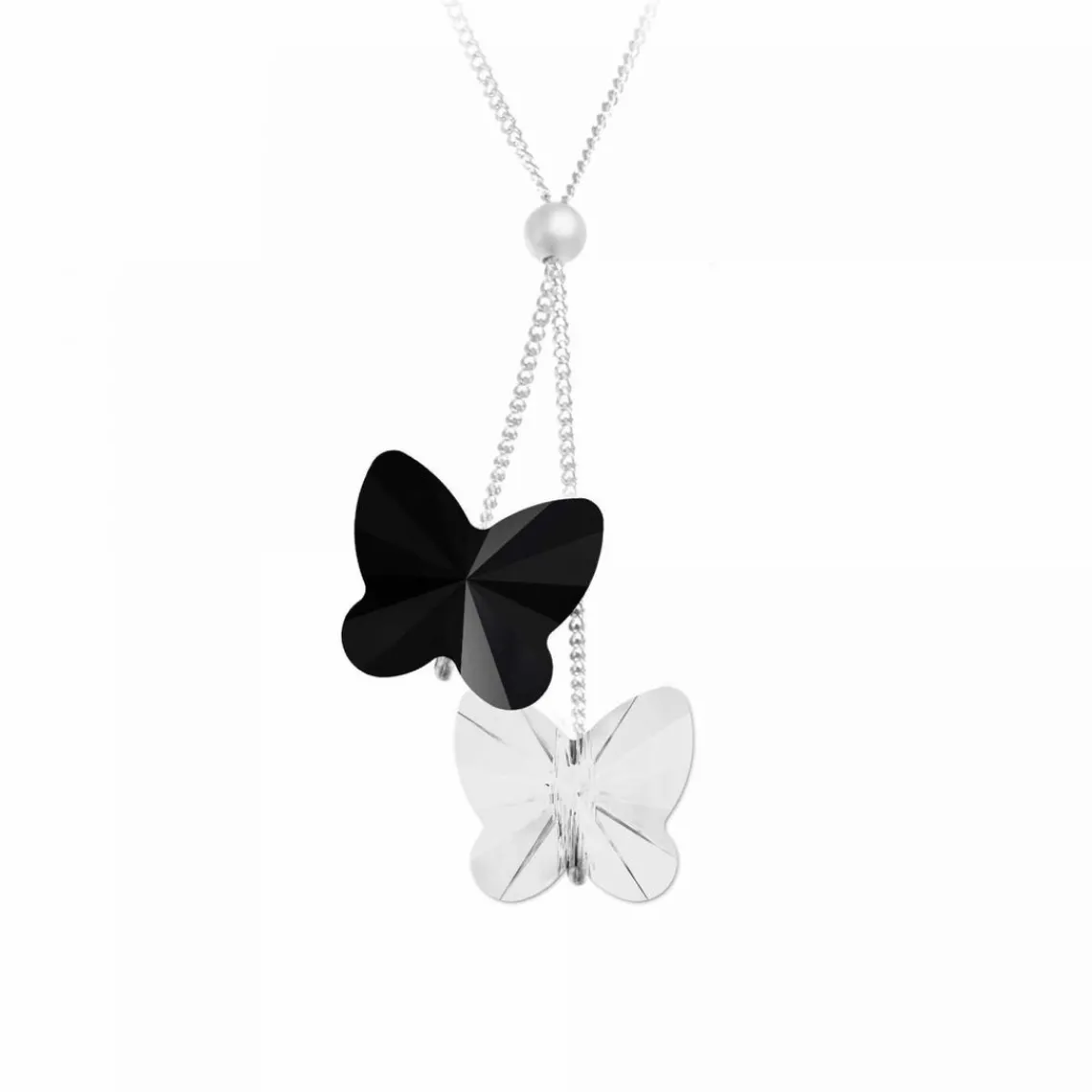 So Charm Bijoux Collier Femme So Charm - BS161-SN016-JET-CRYS Métal Argent | Femme Collier Et Pendentif