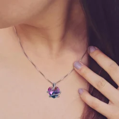 So Charm Bijoux Collier Femme So Charm - BS1409-VOLC - Collier Coeur Argenté | Femme Collier Et Pendentif