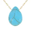 So Charm Bijoux Collier Femme So Charm - B2498-TURQUOISE - Collier Mode Doré | Femme Collier Et Pendentif
