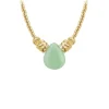 So Charm Bijoux Collier Femme So Charm - B4179-VERT - Collier Mode Doré | Femme Collier Et Pendentif