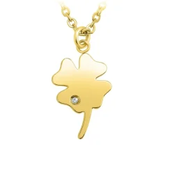 So Charm Bijoux Collier Femme So Charm - collier trèfle doré | Femme Collier Et Pendentif