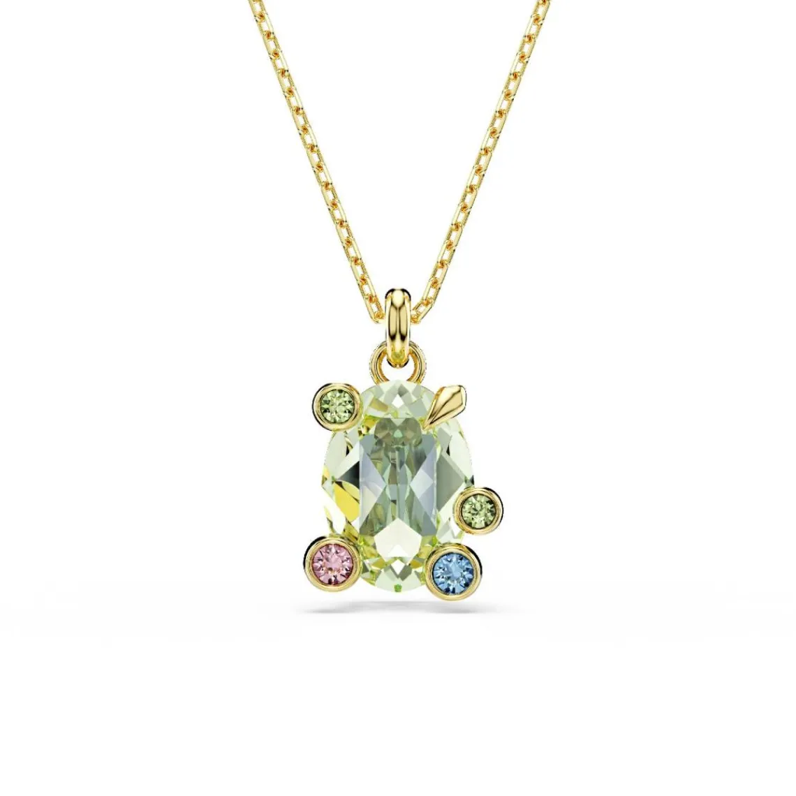 Swarovski Bijoux Collier Femme Swarovski Gema - 5705816 Plaqué or Multicolore | Femme Collier Et Pendentif