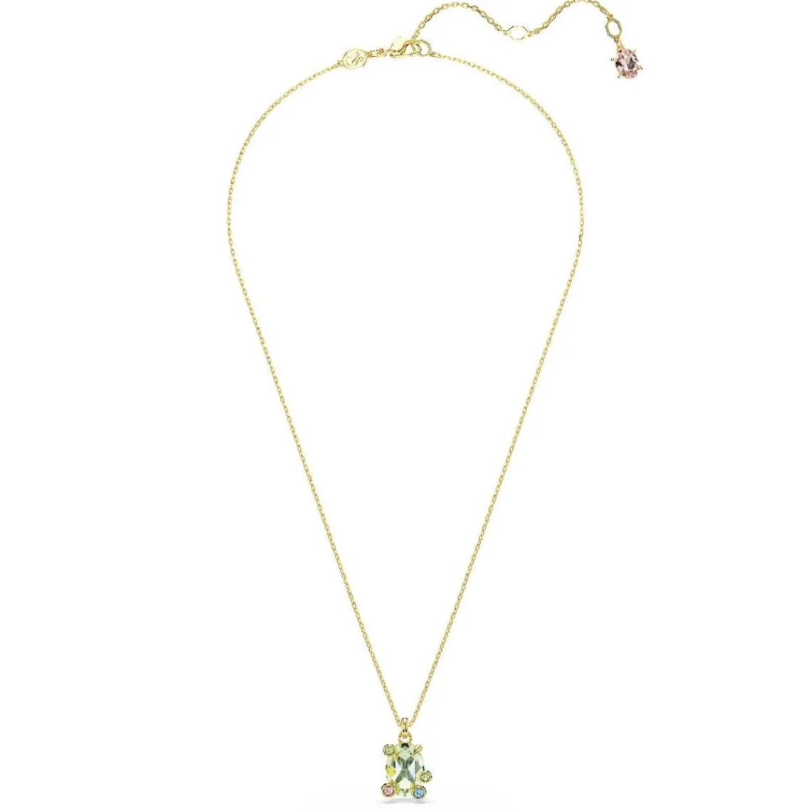 Swarovski Bijoux Collier Femme Swarovski Gema - 5705816 Plaqué or Multicolore | Femme Collier Et Pendentif
