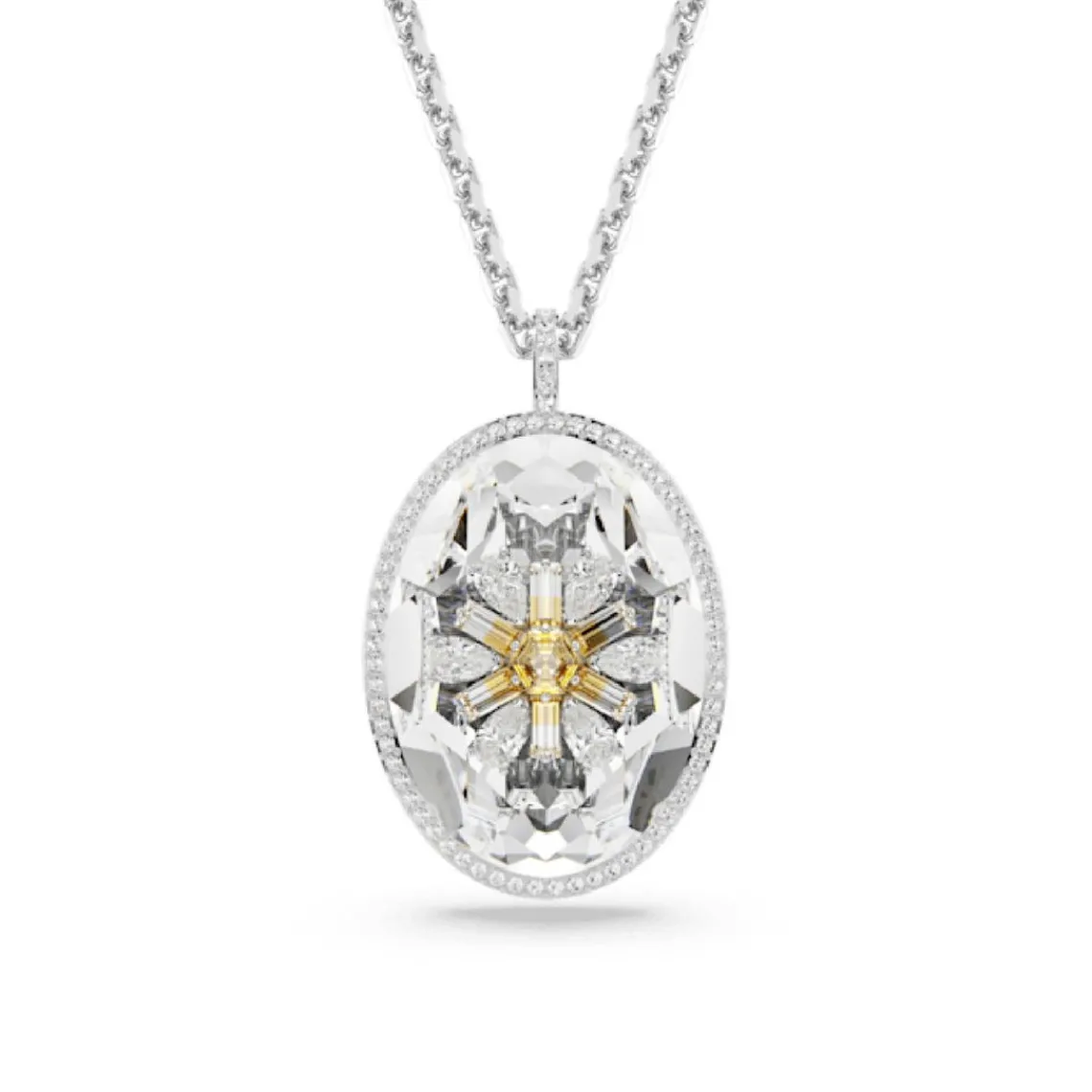 Swarovski Bijoux Collier Femme Swarovski Idyllia E - 5679917 jaune,argent | Femme Collier Et Pendentif