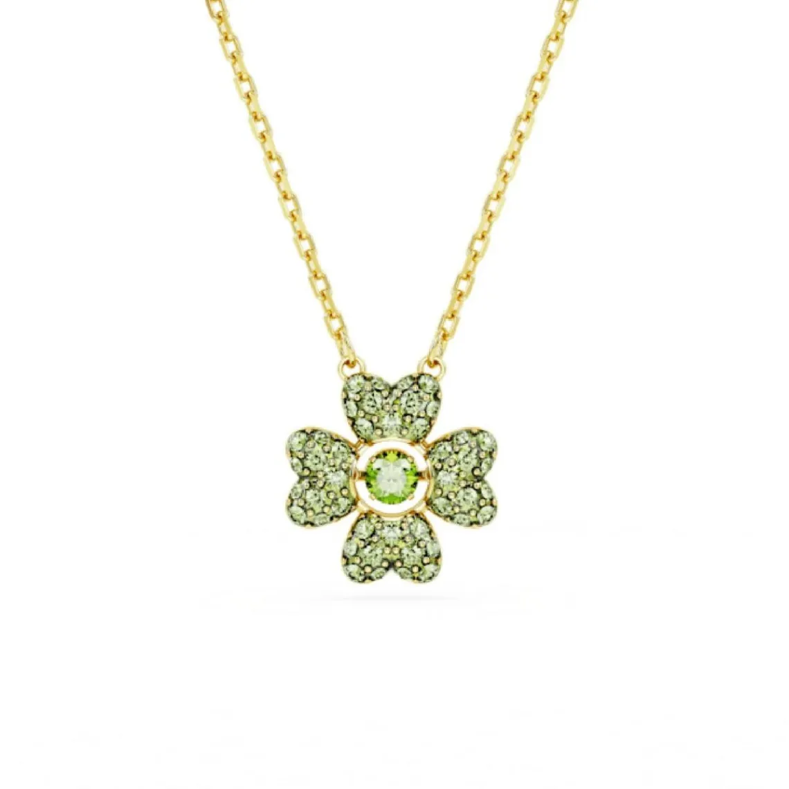 Swarovski Bijoux Collier Femme Swarovski Idyllia Dancing 5671144 - CZ Clover GRE/GOS | Femme Collier Et Pendentif