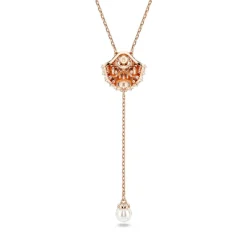 Swarovski Bijoux Collier Femme Swarovski Idyllia E Y - 5680299 doré rose,blanc | Femme Collier Et Pendentif