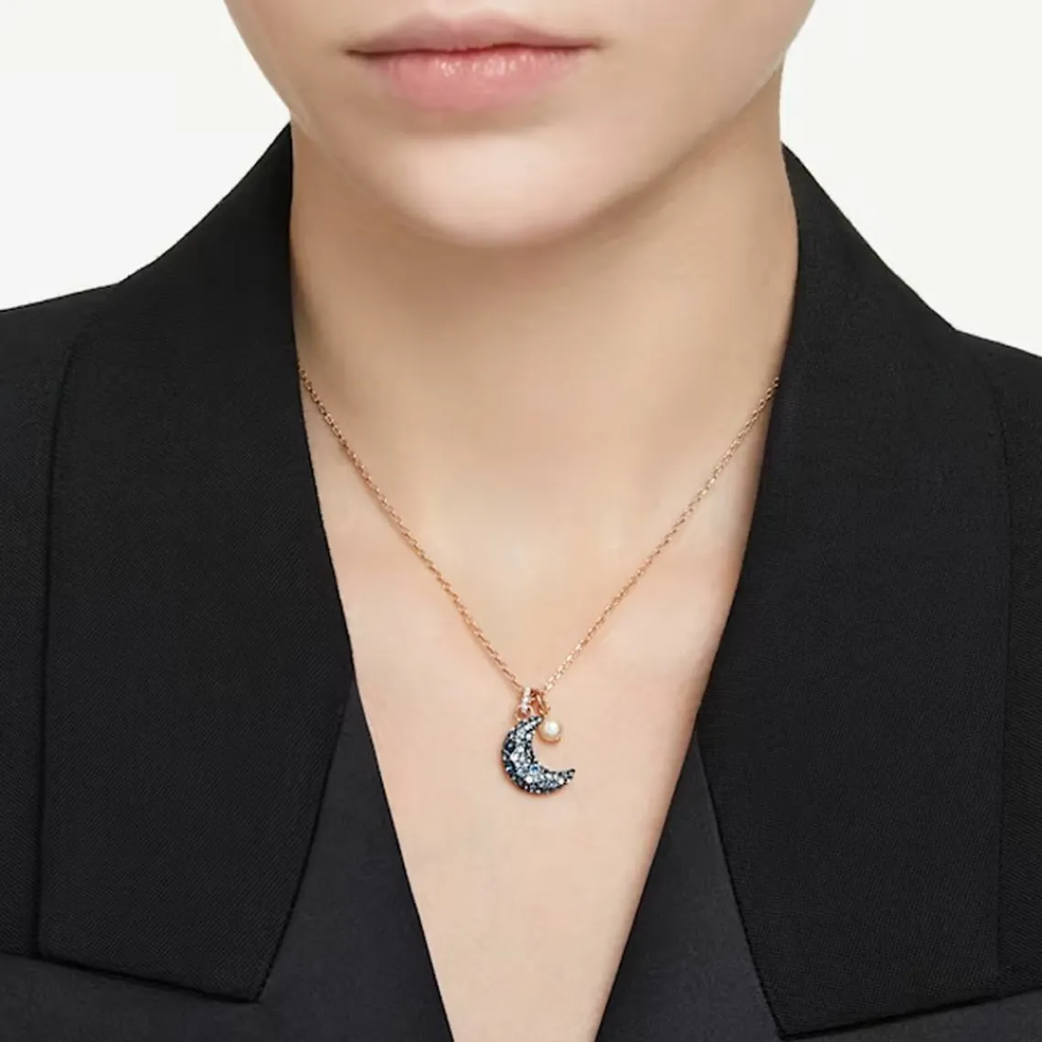 Swarovski Bijoux Collier Femme Swarovski Luna 5671585 - MUL/ROS | Femme Collier Et Pendentif