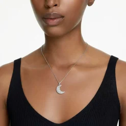 Swarovski Bijoux Collier Femme Swarovski 5666181 Luna - CRE/RHS | Femme Collier Et Pendentif