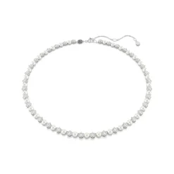 Swarovski Bijoux Collier Femme Swarovski Matrix Pearl - 5689623 Blanc Métal rhodié | Femme Collier Et Pendentif