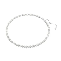 Swarovski Bijoux Collier Femme Swarovski Matrix Pearl - 5689623 Blanc Métal rhodié | Femme Collier Et Pendentif