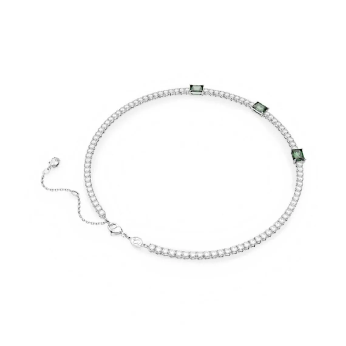 Swarovski Bijoux Collier Femme Swarovski Matrix TN 5666168 Green Stones - GRE/RHS M | Femme Collier Et Pendentif