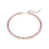 Swarovski Bijoux Collier Femme Swarovski Millenia - 5705754 Violet Plaqué or | Femme Collier Et Pendentif