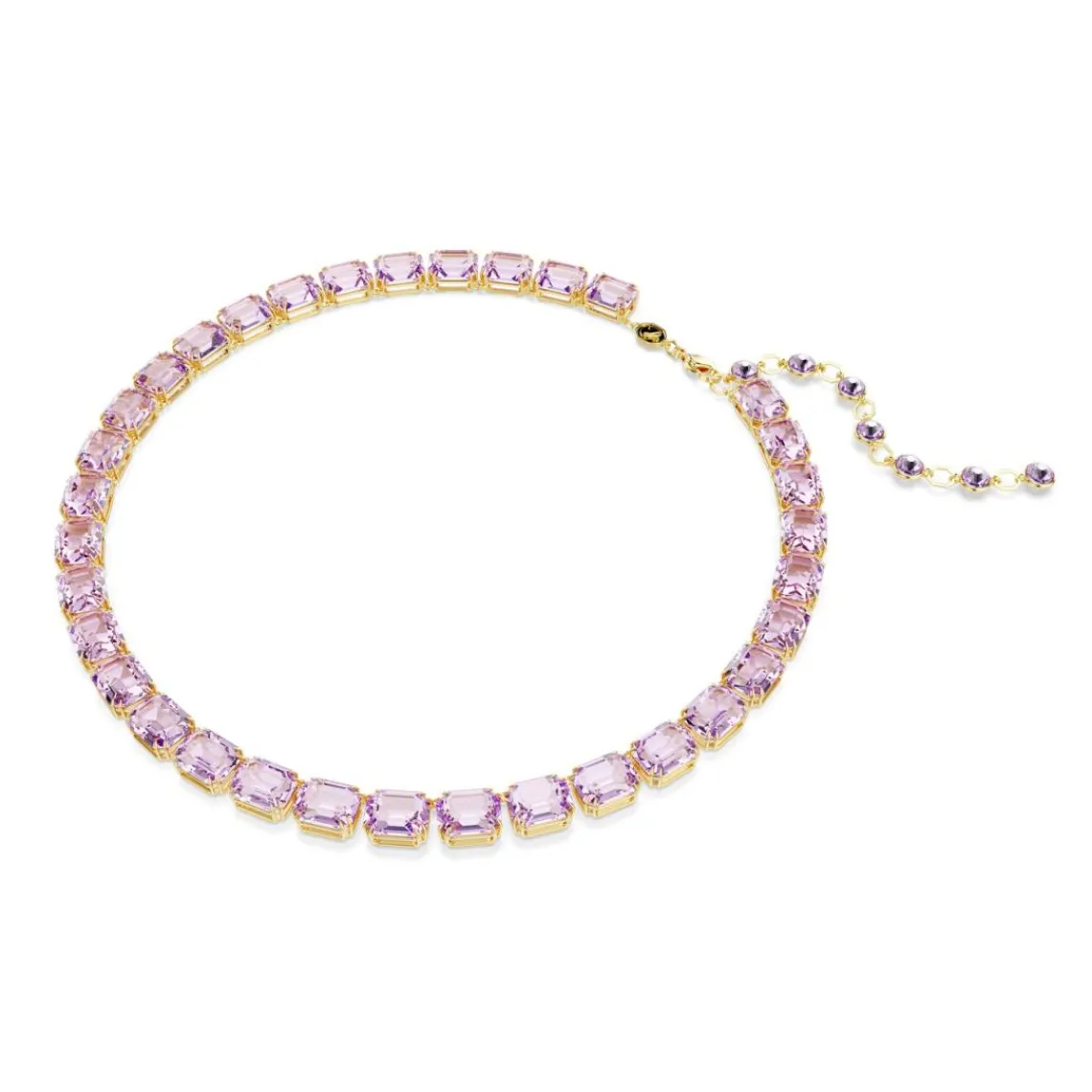Swarovski Bijoux Collier Femme Swarovski Millenia - 5705754 Violet Plaqué or | Femme Collier Et Pendentif