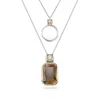 Swarovski Bijoux Collier Femme Swarovski - 5622784 Métal Rhodié Marron | Femme Collier Et Pendentif
