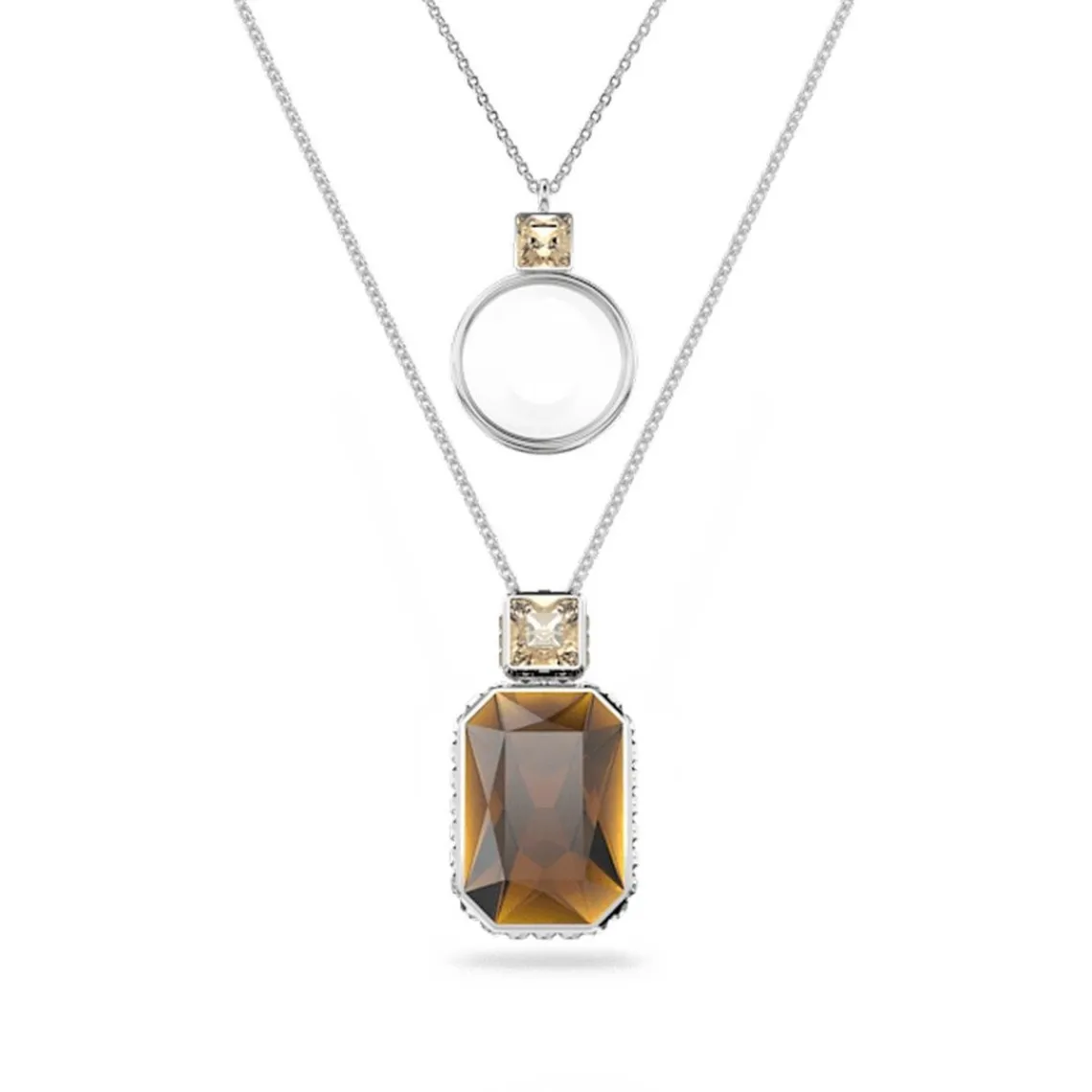 Swarovski Bijoux Collier Femme Swarovski - 5622784 Métal Rhodié Marron | Femme Collier Et Pendentif
