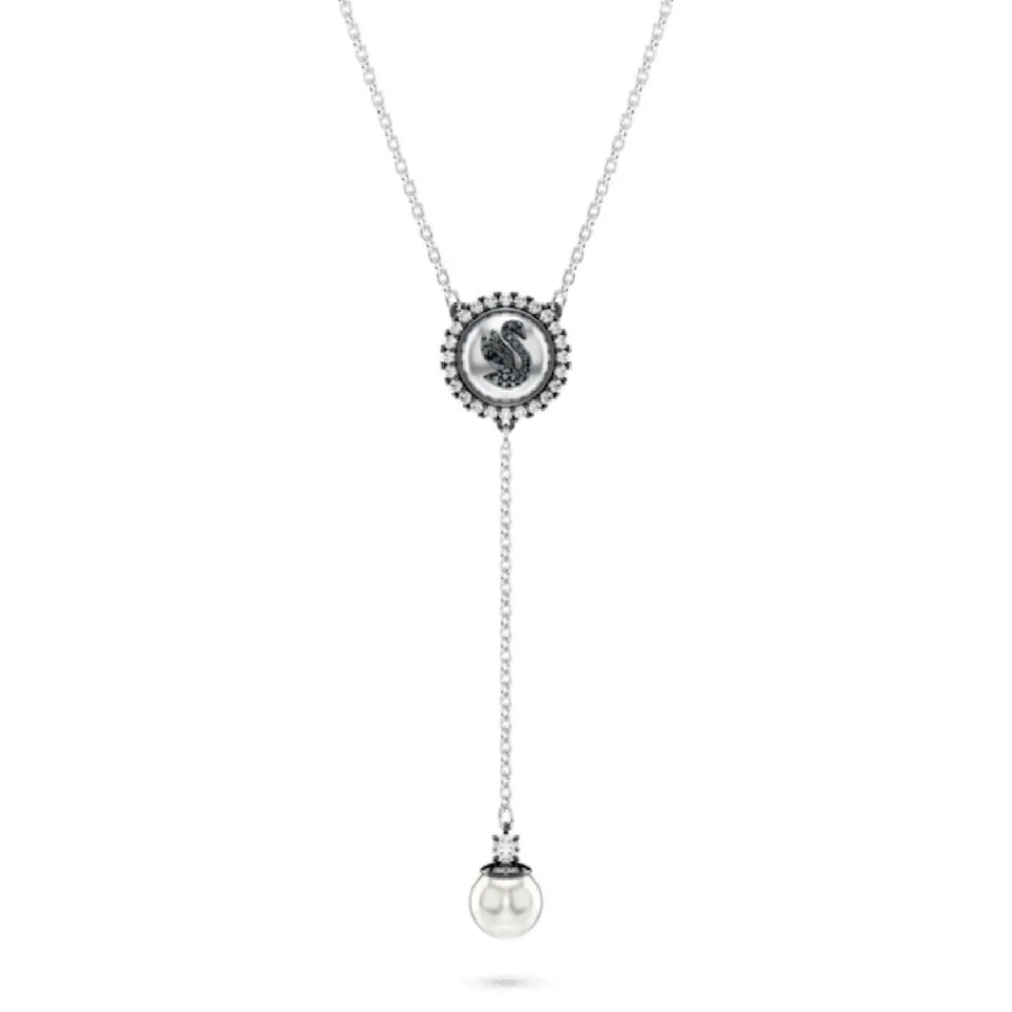 Swarovski Bijoux Collier Femme Swarovski Swan - 5681403 noir,argent | Femme Collier Et Pendentif