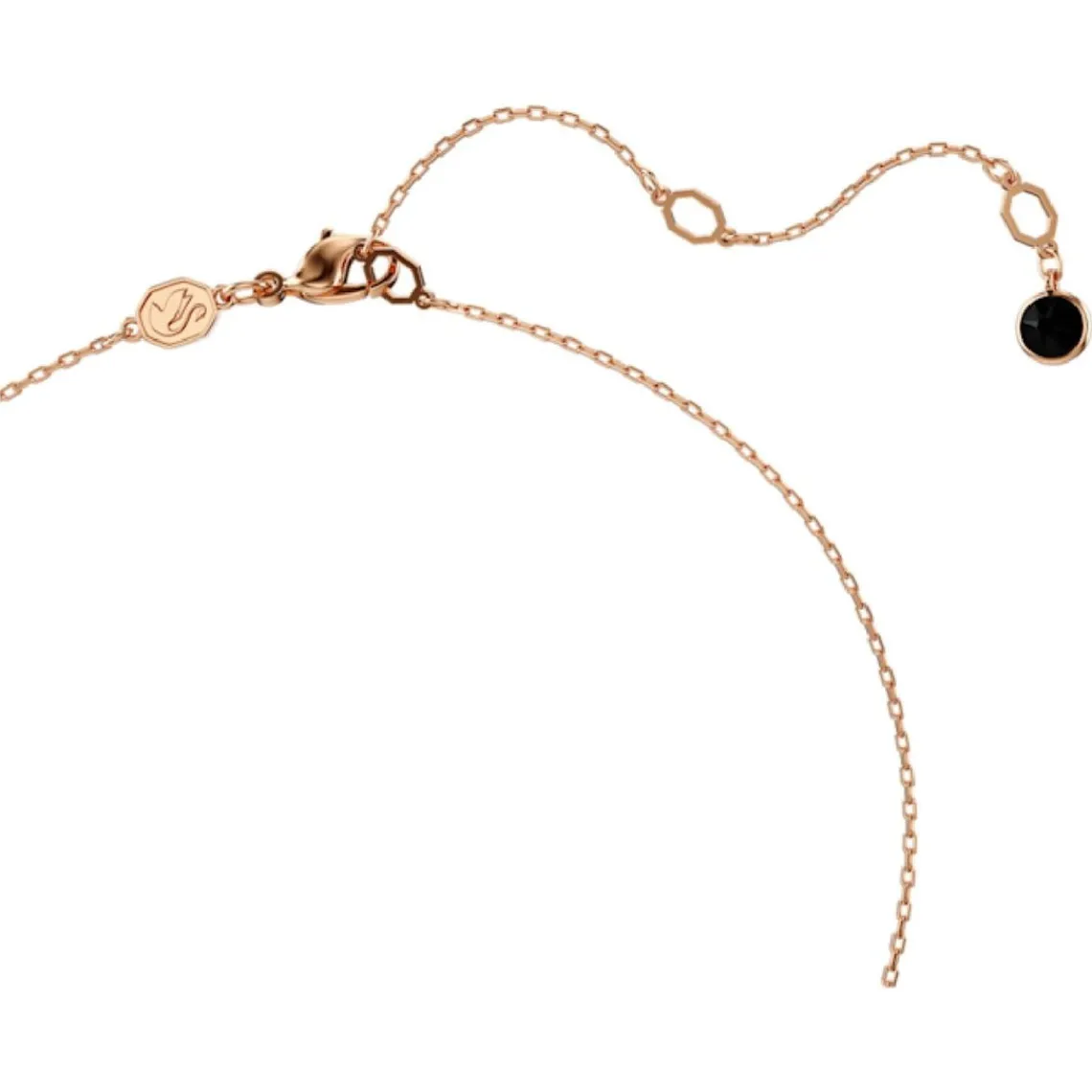 Swarovski Bijoux Collier Femme Swarovski Swan - 5678045 noir,doré rose | Femme Collier Et Pendentif